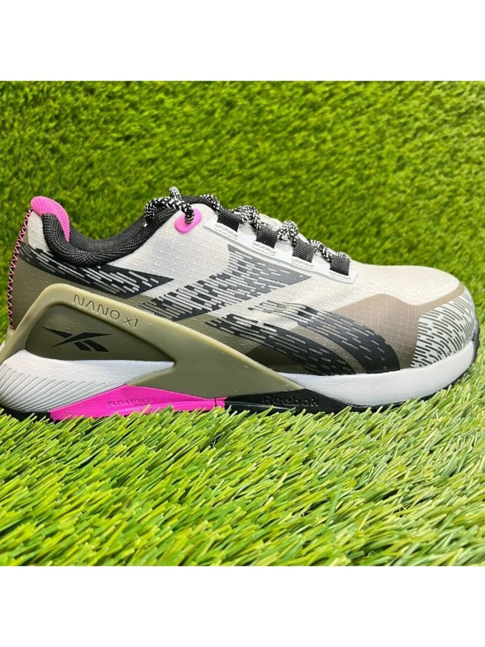Reebok Nano X1 Adventure Womens Size 6D Gray Composite Toe Safety Work Shoes